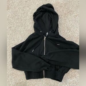 CUTE! Better together cropped zipper hoodie